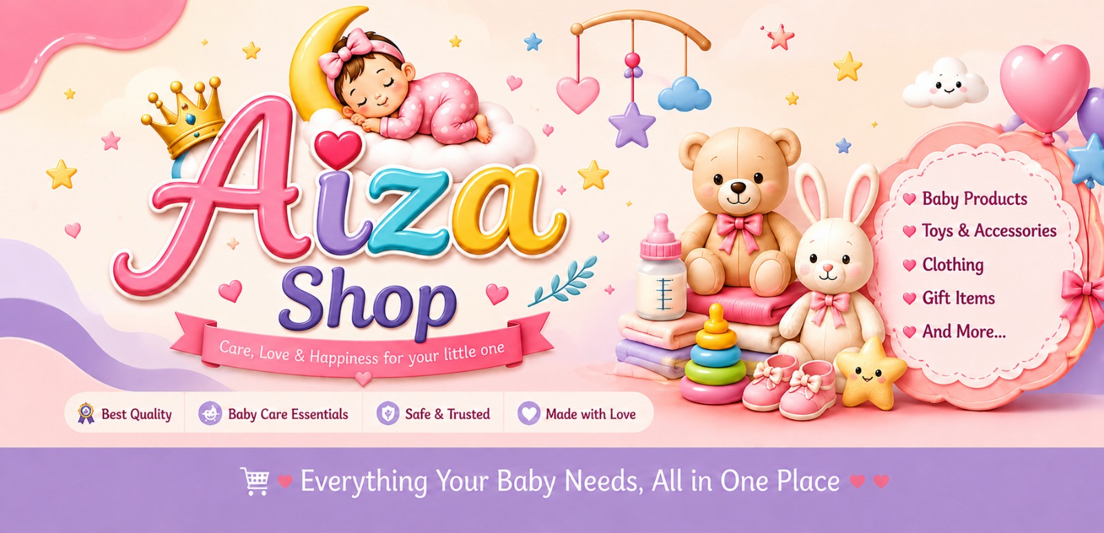 Aiza Shop — Care, Love & Happiness for Your Little One