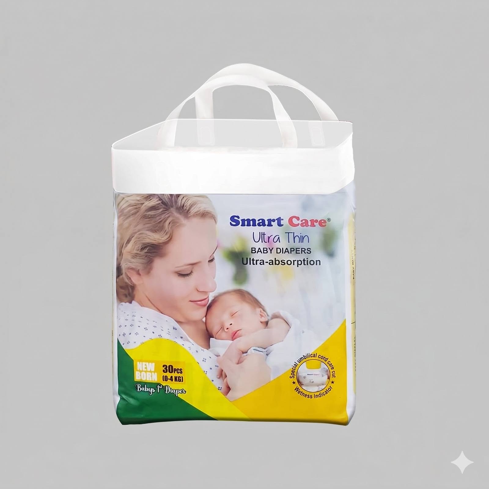 Smart Care Baby Belt Diaper, New Born- Ultra Thin (0-4 Kg)